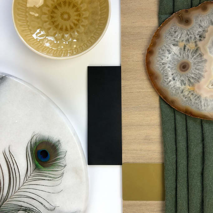 Stijlvolle meubels uit het luxe woonproject met aandacht voor comfort moodboard