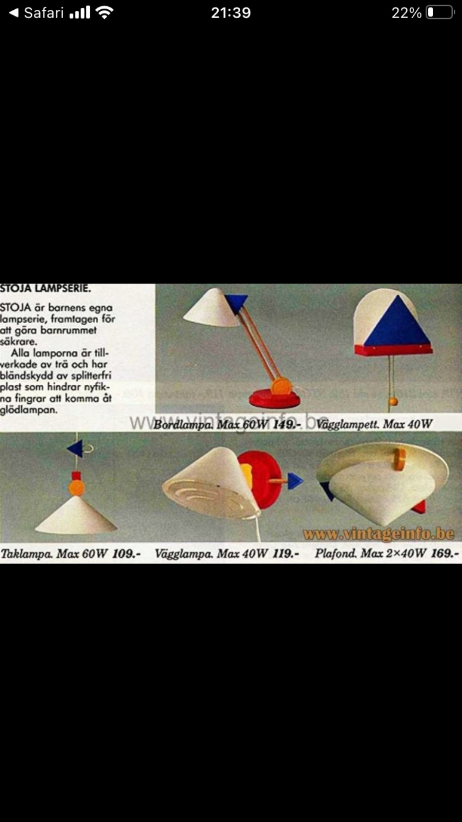 IKEA Stoja hanglamp in Memphis stijl met kleurrijke geometrische vormen
