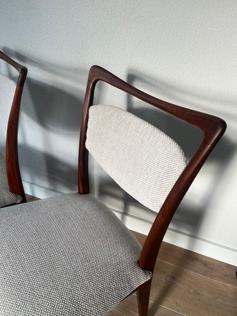 Set vintage meubels van Louis van Teeffelen, Stockholm met houten frame