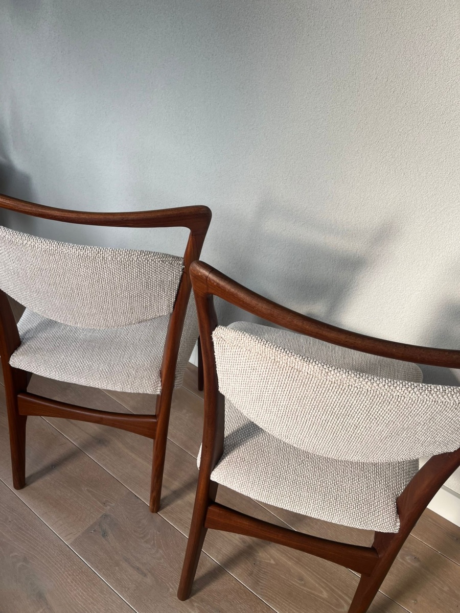 Set vintage meubels van Louis van Teeffelen, Stockholm met houten frame