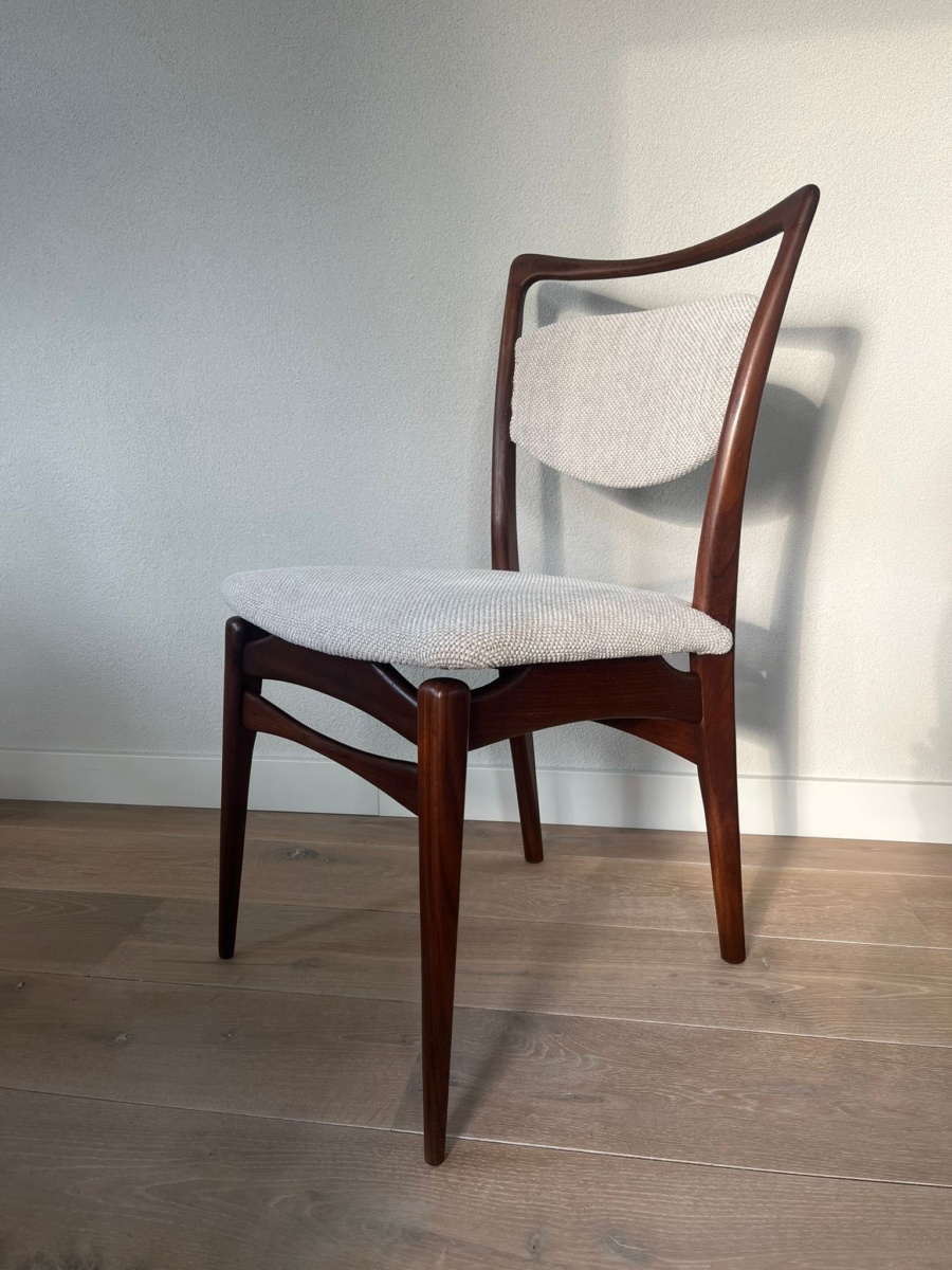 Set vintage meubels van Louis van Teeffelen, Stockholm met houten frame