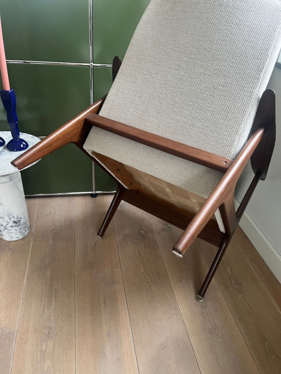 Fauteuil Louis van Teeffelen – vintage teak loungefauteuil uit de jaren 60