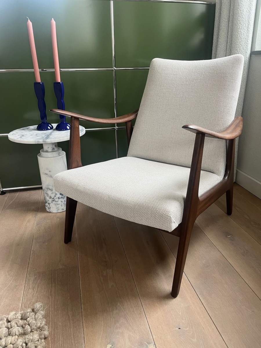 Fauteuil Louis van Teeffelen – vintage teak loungefauteuil uit de jaren 60