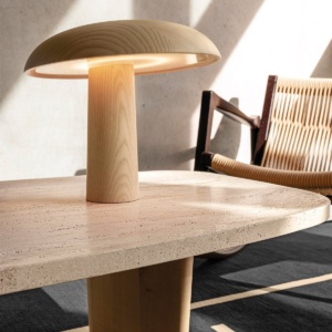 Sculpturale Forma tafellamp van ClassiCon met organisch ontwerp – Japandi tafellamp mister design de interieurcharmeur