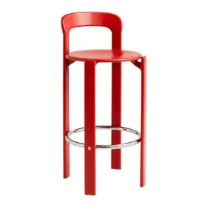 Hay Rey barkruk High H 75 cm – Scarlet Red