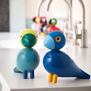 Interieurdecoratie met dierfiguren – stijlvol en modern – Dieren design items – Mister Design – Decoratieve design accessoires in dierenvorm Songbirds Ernst, Kay, Raven, Sunshine, George of Ruth