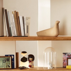 Gestileerde vogel Vitra L’Oiseau van hout of keramiek – Dieren design items – Mister Design – Decoratieve design accessoires in dierenvorm
