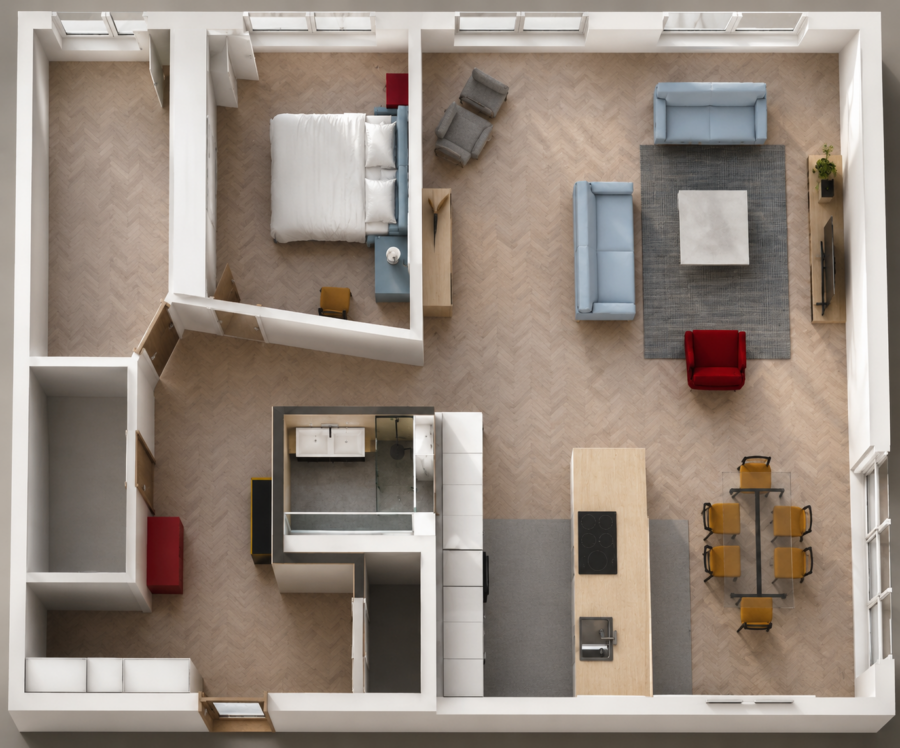 plattegrond interieurontwerp rotterdam barendrecht appartement