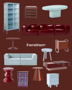 design-meubels-lichtblauw-bordeaux-interieurontwerp-rotterdam