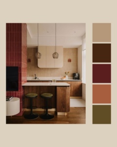 kleuradvies keuken woonkamer groen hout olijf rotterdam interieuradvies