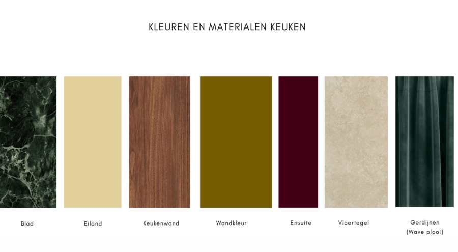 materiaalboard interieurontwerper rotterdam kleuradvies