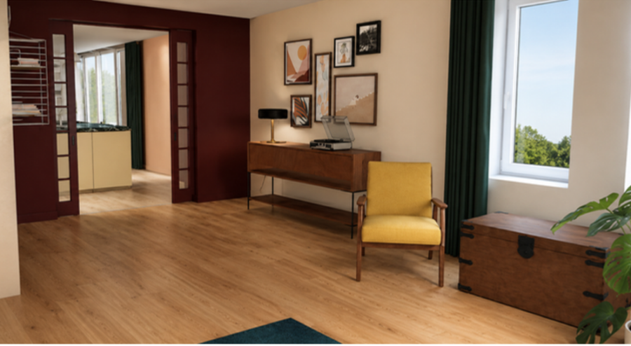 interieurontwerp gezinswoning Overijssel visualisatie woonkamer interieurontwerp rotterdam interieuradvies