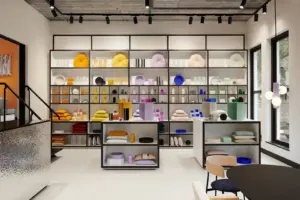 FEST interieurwinkel in Rotterdam met kleurrijke banken